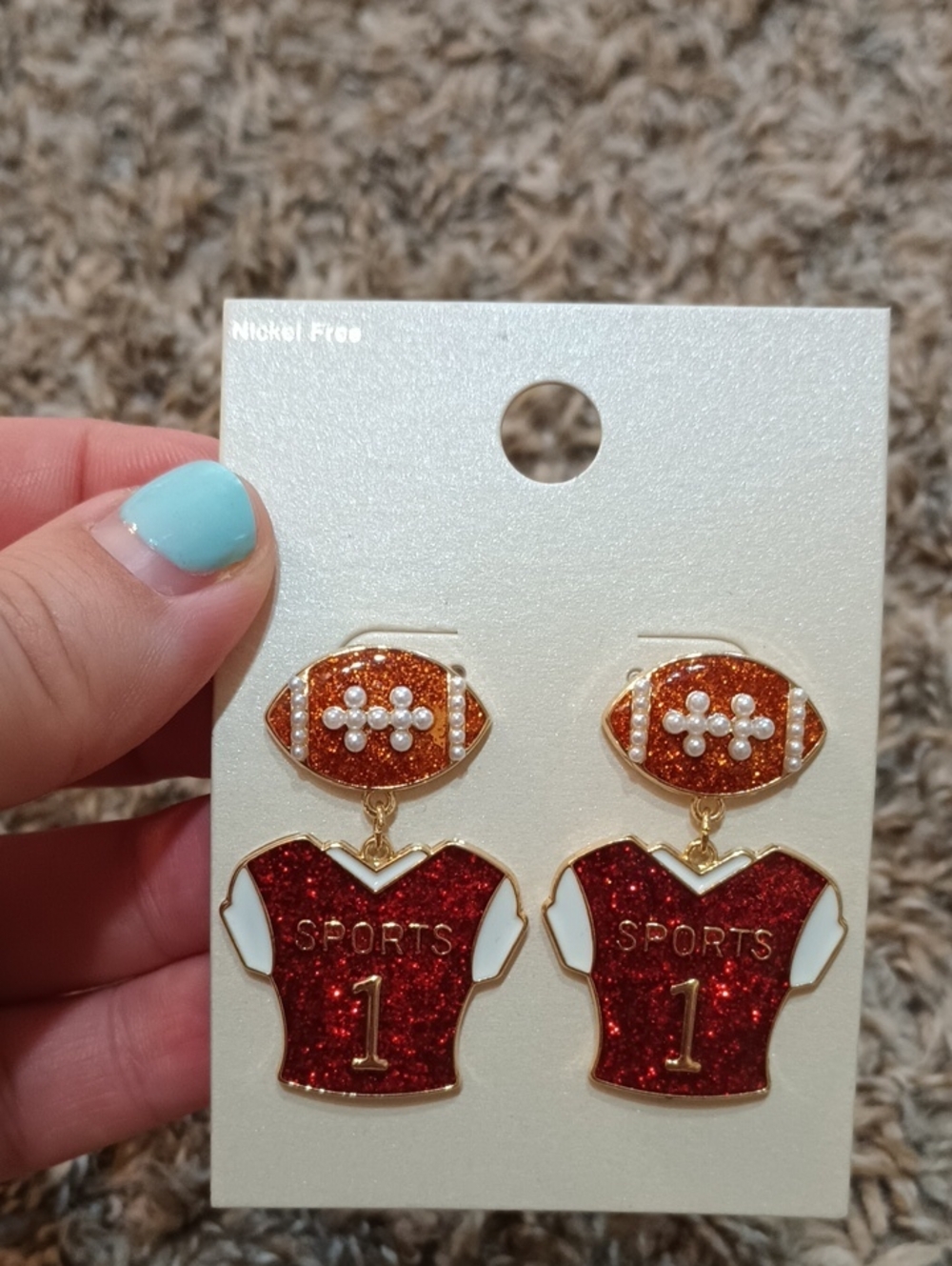 #.   Brand New Sports Earrings